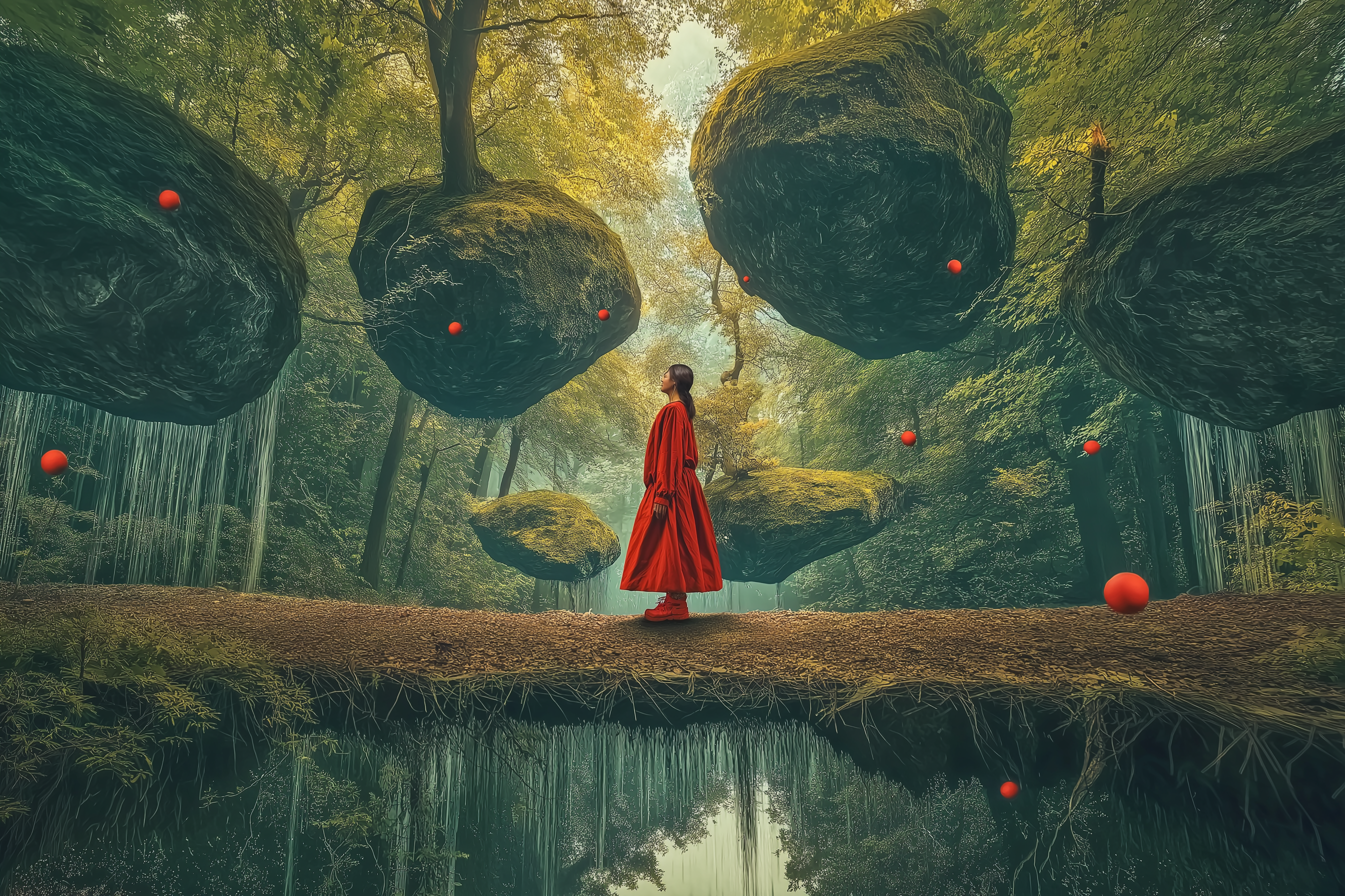 protocol5._Model_standing_on_an_upside-down_mountain_waterfalls_fb5285f1-4489-4c58-939d-5ddc922db745
